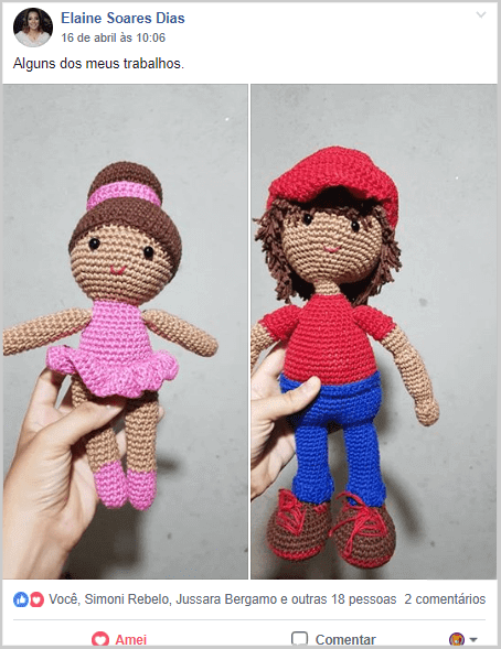 Amigurumi joão e maria